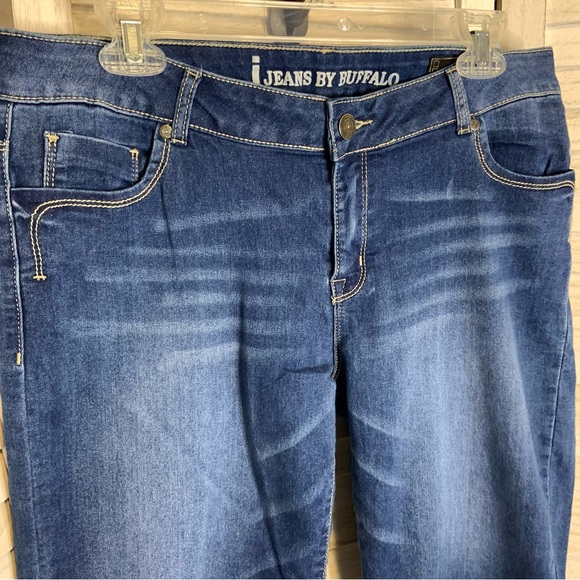 I Jeans by Buffalo Tisha Skinny Bermuda Dark Wash Jean Shorts 12 - Picture 4 of 10